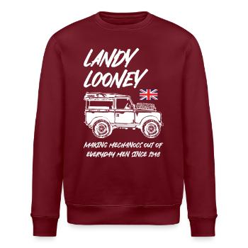 Landy Looney Mechanics - Stanley/Stella ROLLER Unisex Organic Sweatshirt - burgundy - Front - Nik (191cm)