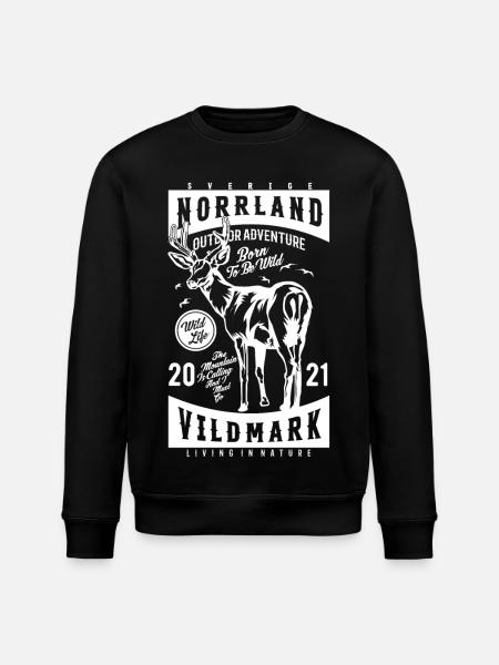 Norrland Vildmark 2021 - Stanley/Stella ROLLER Unisex Organic Sweatshirt - black