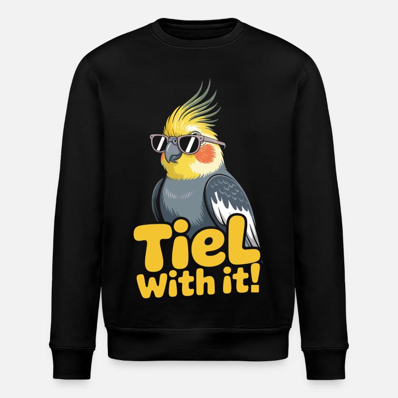 Calopsitte Perruche Humour Oiseau - Sweat bio ROLLER Stanley/Stella Unisexe - noir