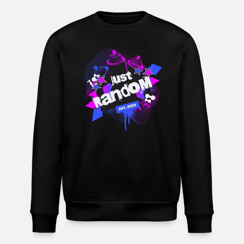 Just Random Sprayer Art - Stanley/Stella Unisex Bio-Sweatshirt ROLLER - Schwarz