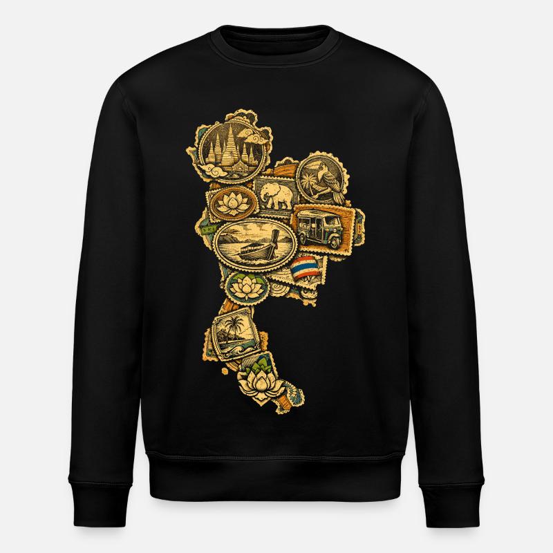Thailand Thai Pride - Stanley/Stella Unisex Bio-Sweatshirt ROLLER - Schwarz