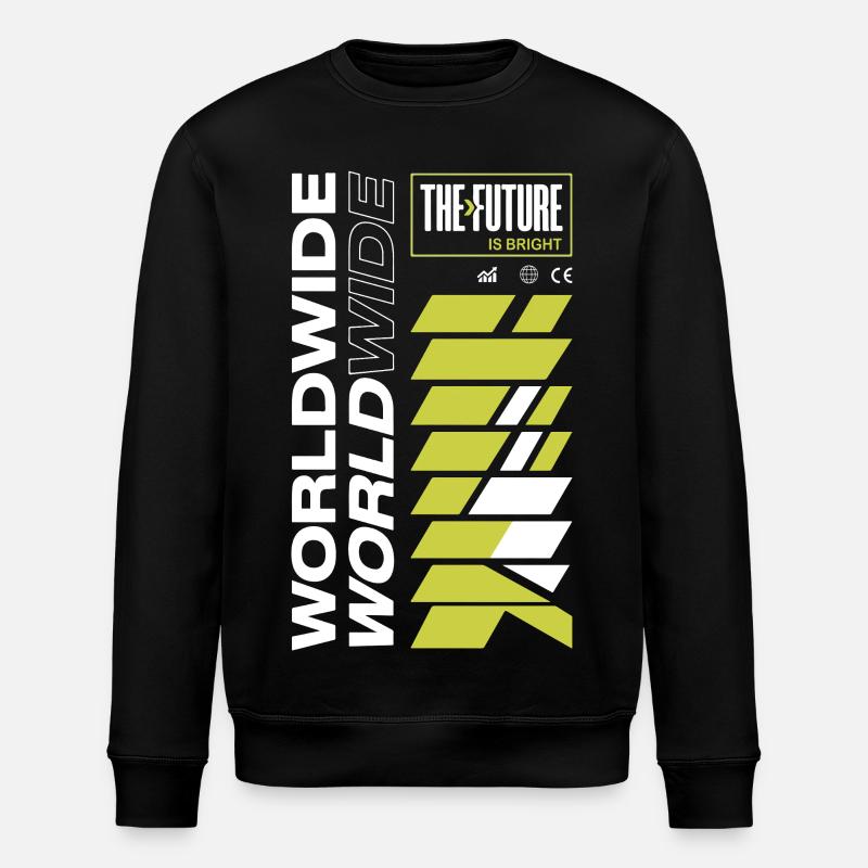 Futur Motif Radiant - Sweat bio ROLLER Stanley/Stella Unisexe - noir