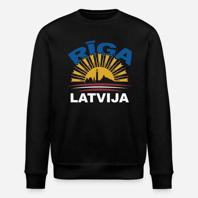 RĪGA - Sweat bio ROLLER Stanley/Stella Unisexe - noir