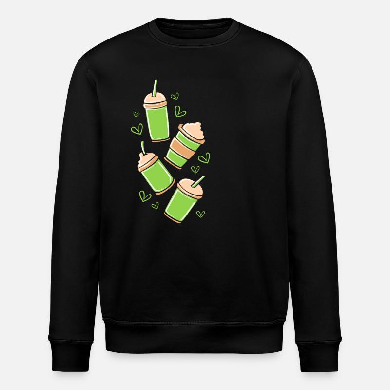 Matcha Tea - Stanley/Stella ROLLER Unisex Organic Sweatshirt - black