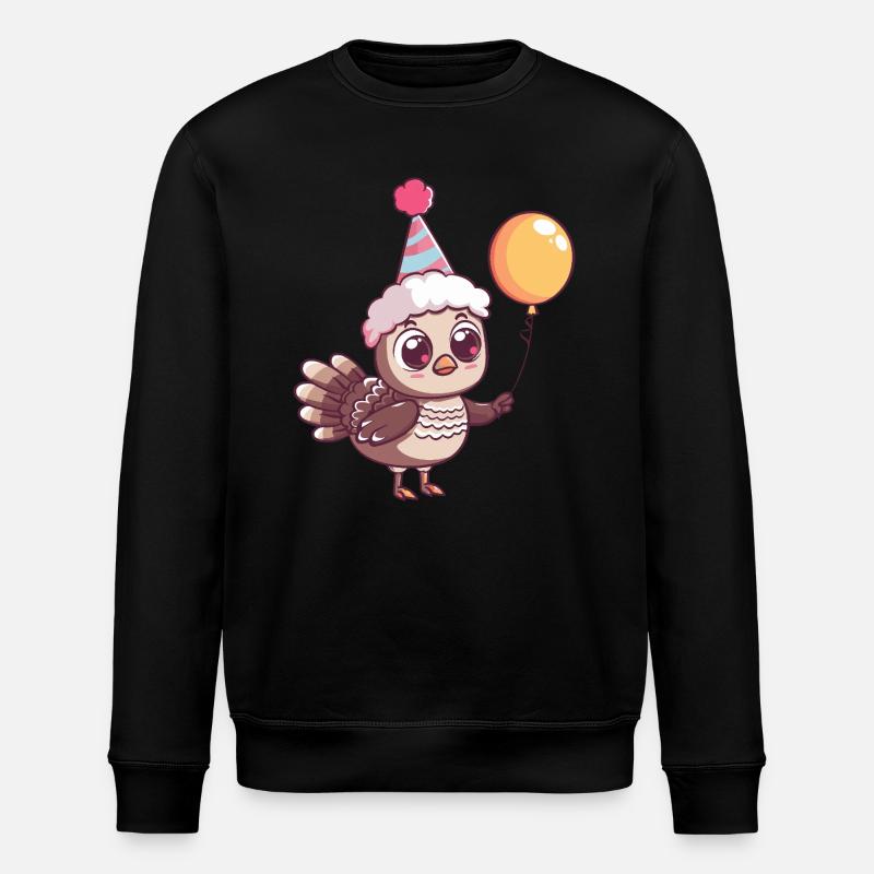 Dinde Anniversaire Bébé - Sweat bio ROLLER Stanley/Stella Unisexe - noir