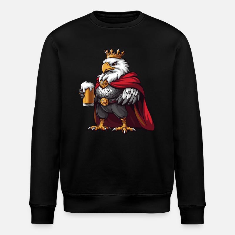 Bière Eagle Drôle - Sweat bio ROLLER Stanley/Stella Unisexe - noir