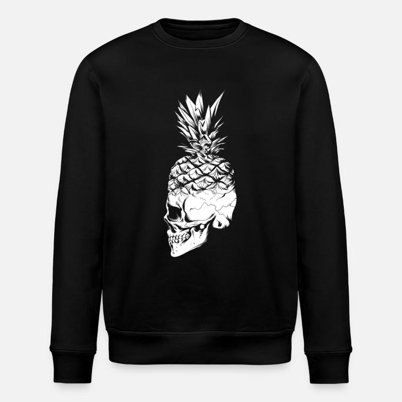 crâne d'ananas - Sweat bio ROLLER Stanley/Stella Unisexe - noir