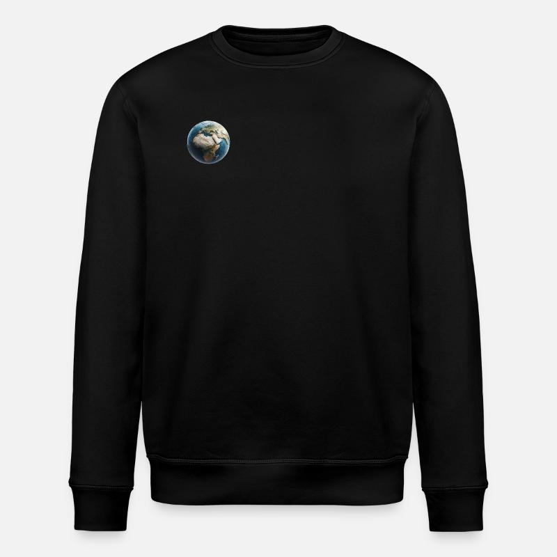 Planète Terre Polygone - Sweat bio ROLLER Stanley/Stella Unisexe - noir