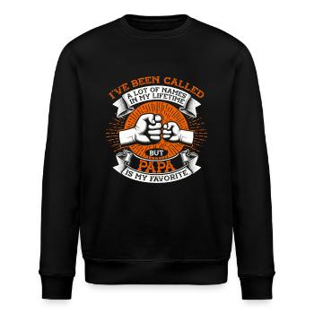 Papa Vater Sohn I've Been Called A Lot Of Names - Stanley/Stella Unisex Bio-Sweatshirt ROLLER - Schwarz - Vorne - Nik (191cm)