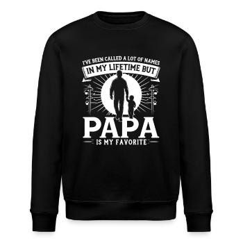 Papa Vater Sohn I've Been Called A Lot Of Names - Stanley/Stella Unisex Bio-Sweatshirt ROLLER - Schwarz - Vorne - Nik (191cm)
