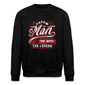 Papa Père Grand-père Idée Cadeau Papaw Dire Humour - Sweat bio ROLLER Stanley/Stella Unisexe - noir - Devant - Nik (191cm)