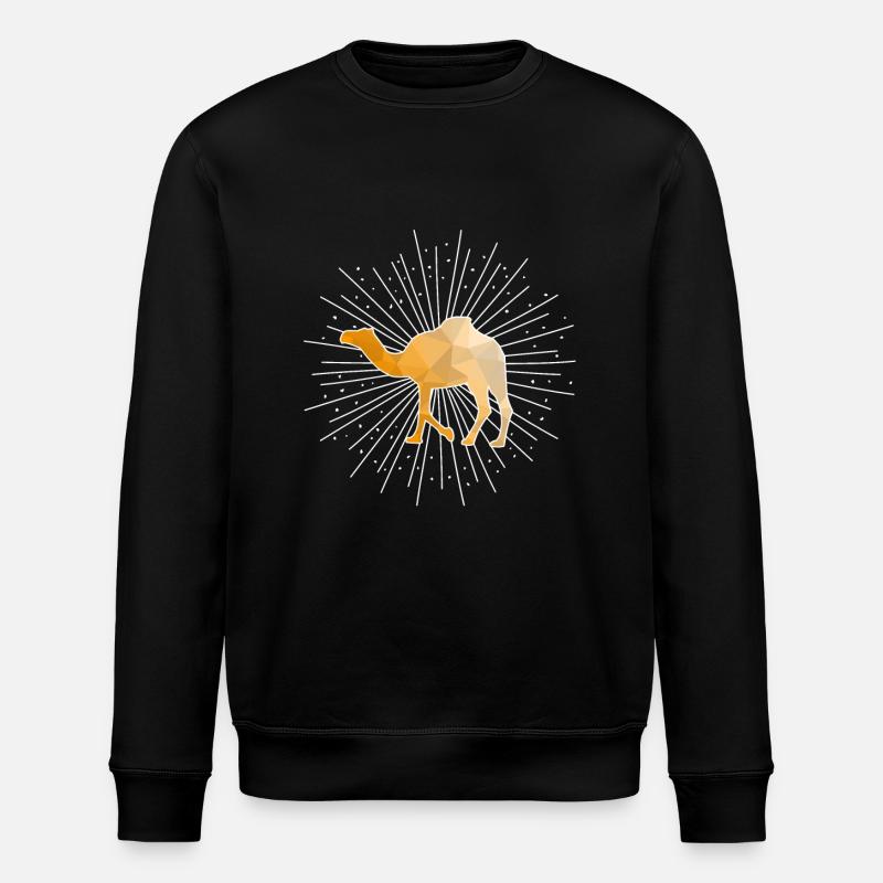 Kamel Dromedar - Stanley/Stella Unisex Bio-Sweatshirt ROLLER - Schwarz