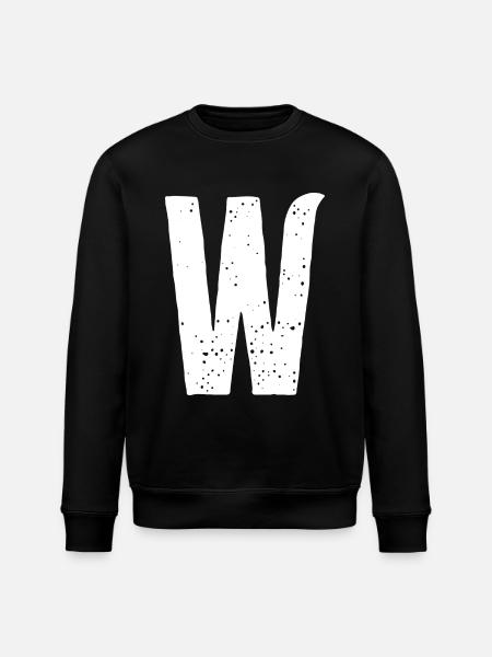 W Letter - Stanley/Stella ROLLER Unisex Organic Sweatshirt - black