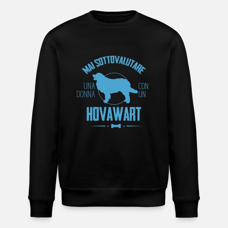 Canino Tshirt Hovawart - Stanley/Stella ROLLER Unisex Organic Sweatshirt - black