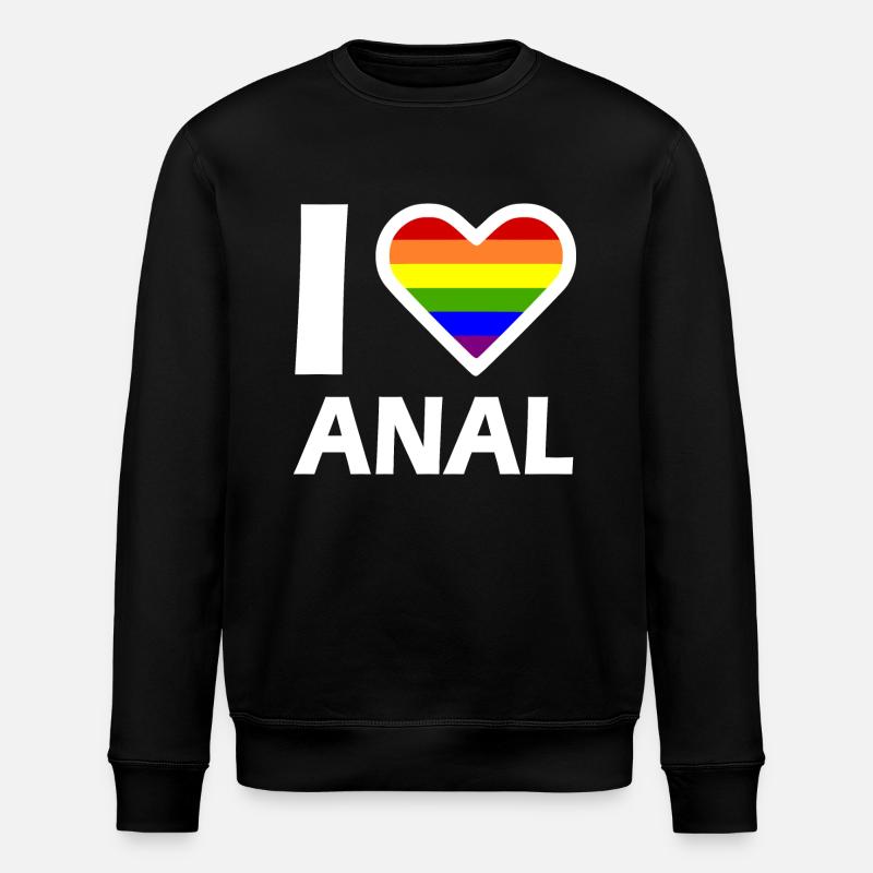 I love anal - Stanley/Stella Unisex Bio-Sweatshirt ROLLER - Schwarz