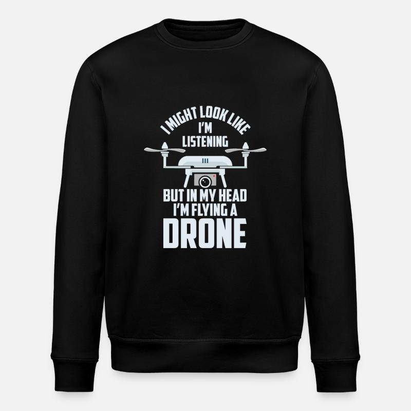 Drone Pilot - Stanley/Stella ROLLER Unisex Organic Sweatshirt - black