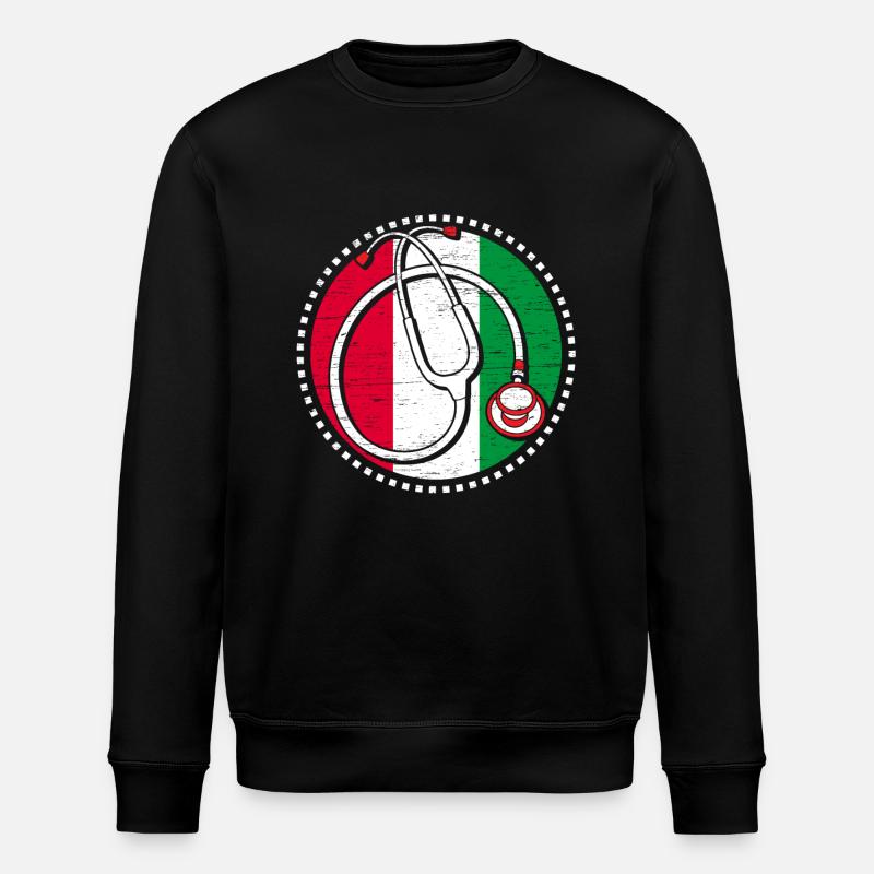 Infirmière italienne, infirmière diplômée - Sweat bio ROLLER Stanley/Stella Unisexe - noir