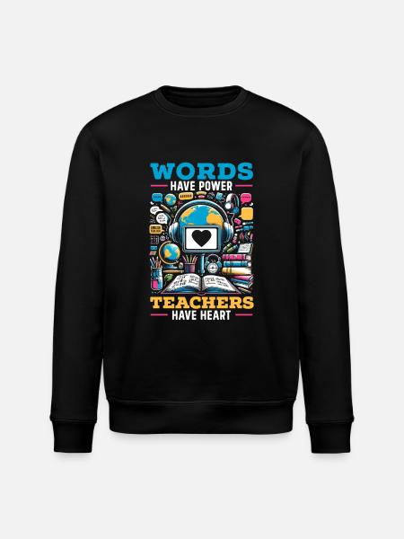 Ell-teacher teaching English learner - Stanley/Stella ROLLER Unisex Organic Sweatshirt - black