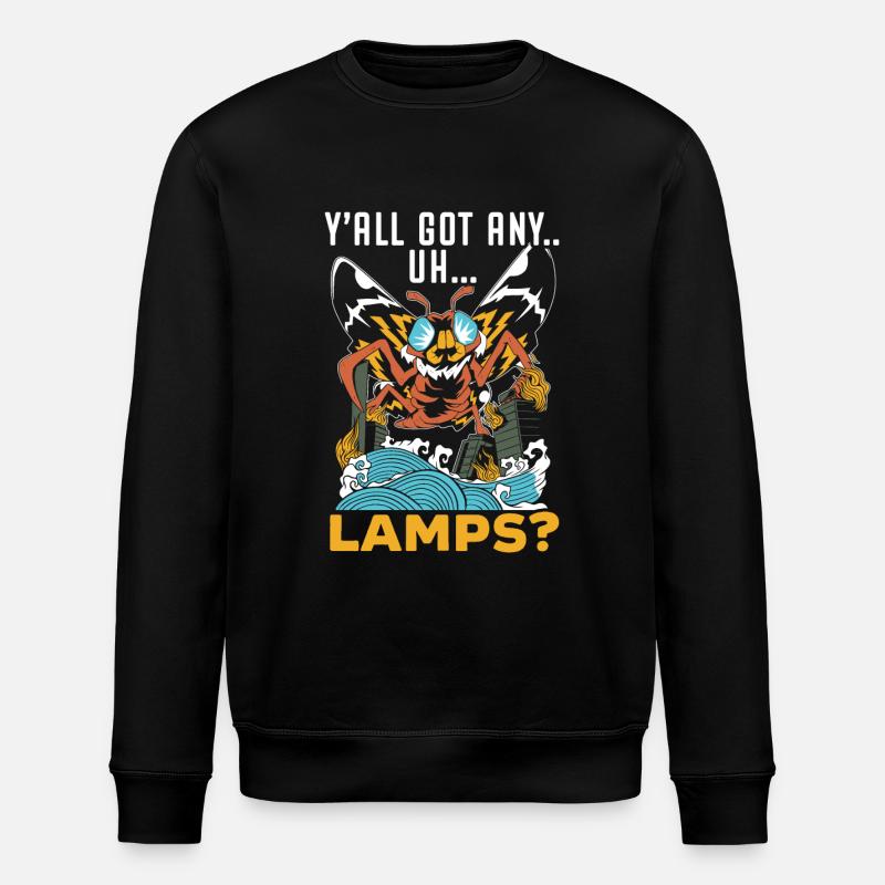 Mothman Lover Mythical Creature Cryptozoology - Stanley/Stella Unisex Bio-Sweatshirt ROLLER - Schwarz