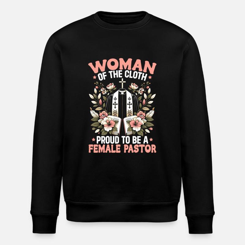 Pasteur Jésus-Christ - Sweat bio ROLLER Stanley/Stella Unisexe - noir