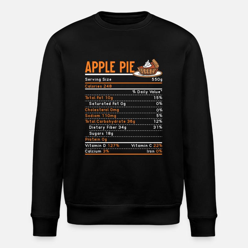 Apfelkuchen-essensliebhaber, - Stanley/Stella Unisex Bio-Sweatshirt ROLLER - Schwarz