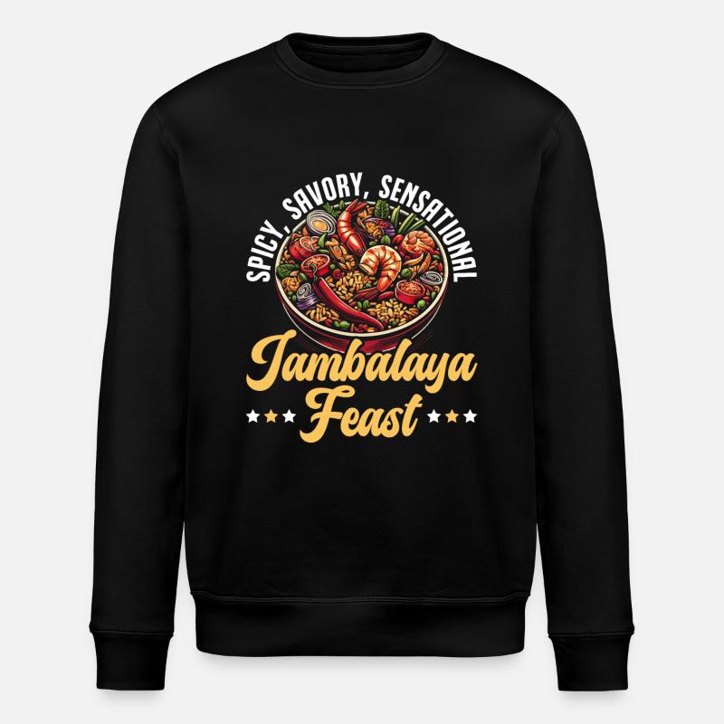 Jambalaya-Rezept - Stanley/Stella Unisex Bio-Sweatshirt ROLLER - Schwarz