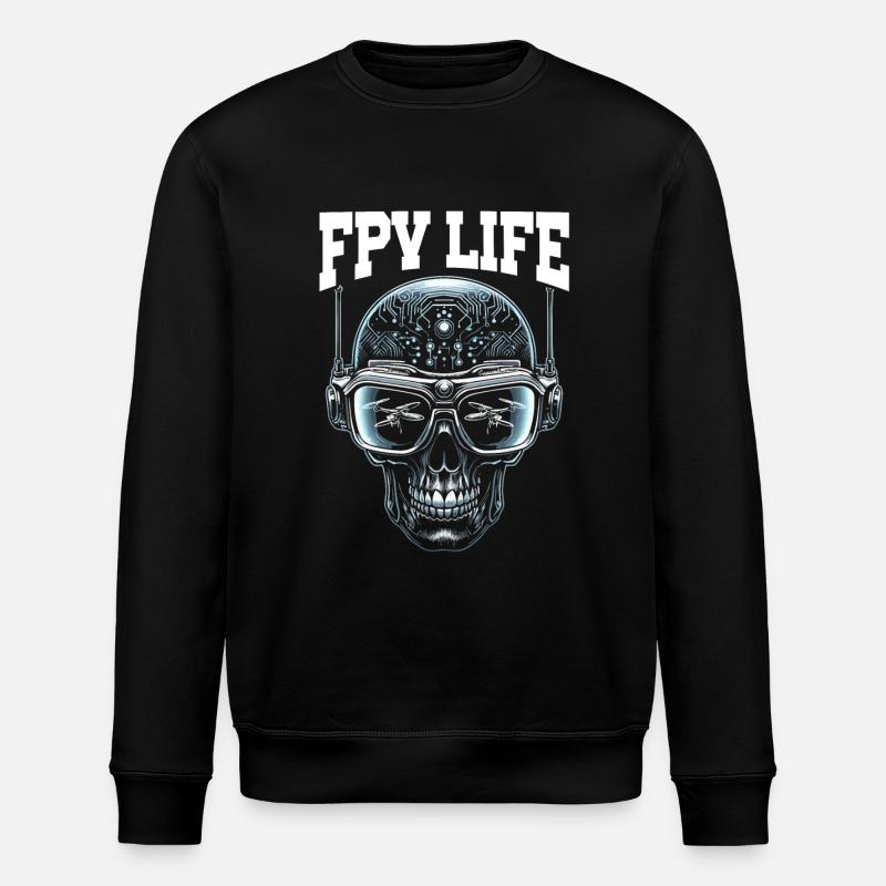 Pilote de drone FPV, télécommande - Sweat bio ROLLER Stanley/Stella Unisexe - noir