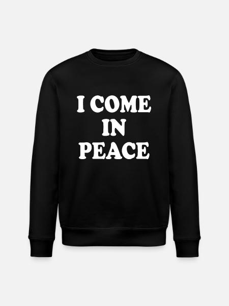 i come in peace im peace couple - Stanley/Stella økologisk unisex-sweatshirt ROLLER - sort