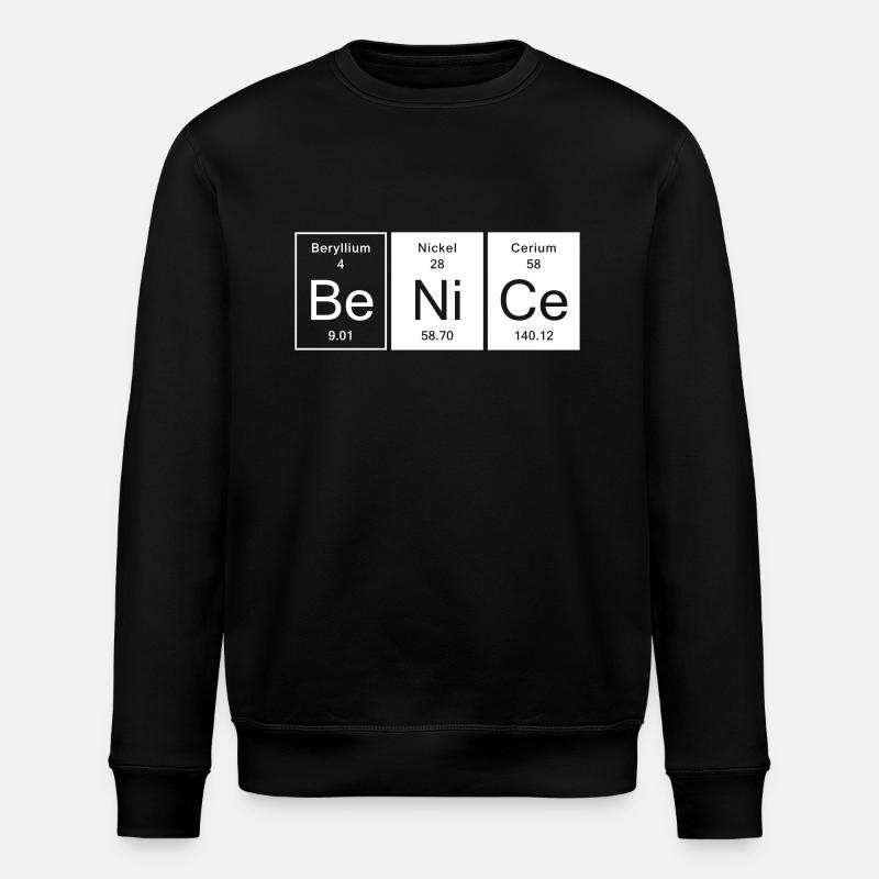 Nice - Be Nice - Stanley/Stella Unisex Bio-Sweatshirt ROLLER - Schwarz