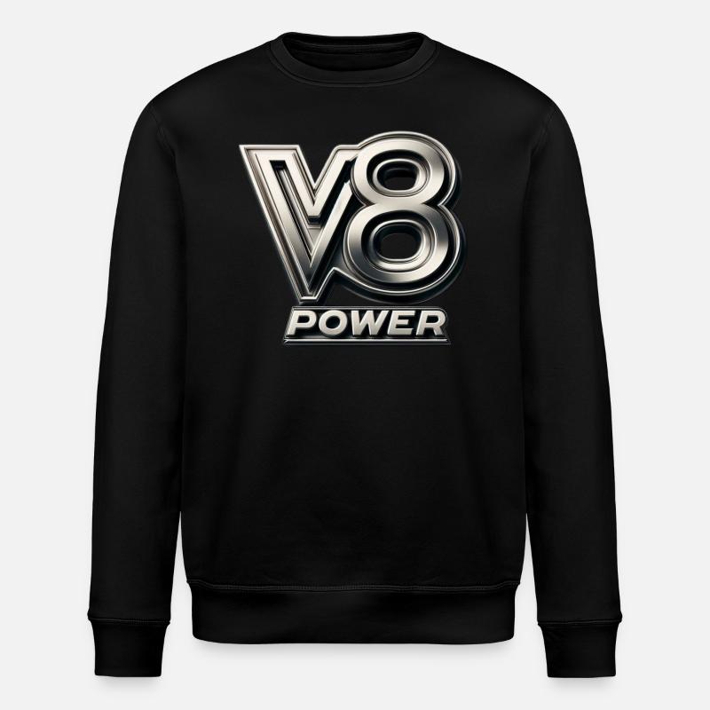V8-Leistung - Stanley/Stella Unisex Bio-Sweatshirt ROLLER - Schwarz