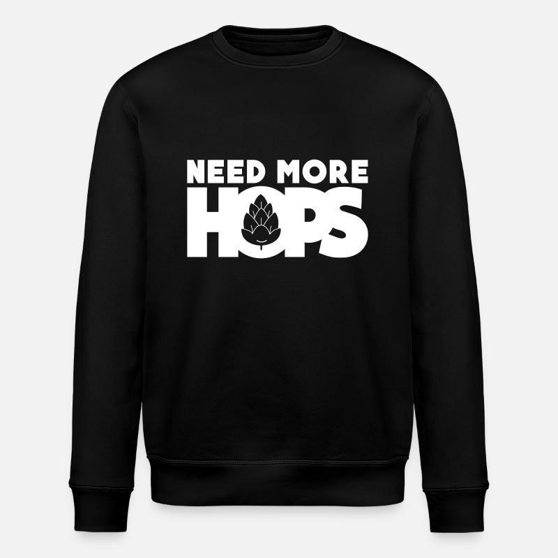 Need more hops - Stanley/Stella Unisex Bio-Sweatshirt ROLLER - Schwarz