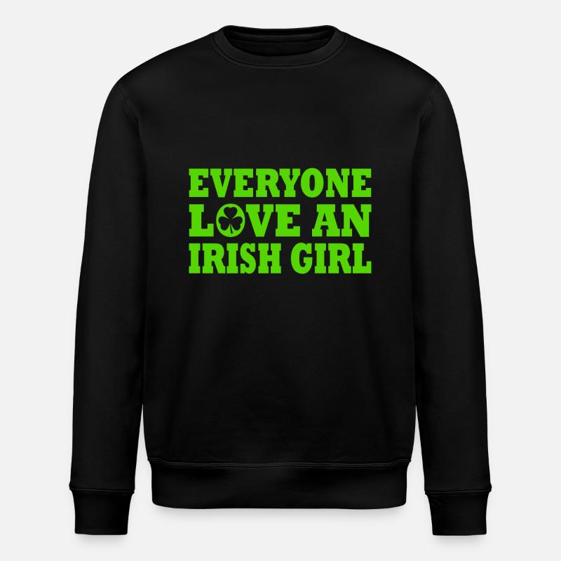 st patricks day - Stanley/Stella Unisex Bio-Sweatshirt ROLLER - Schwarz