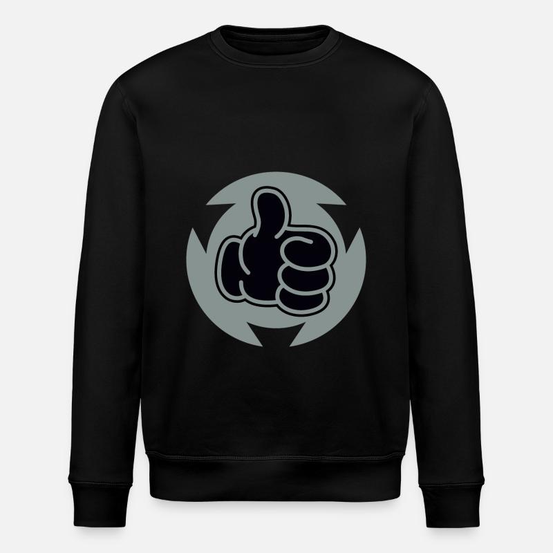 Feu vert - Sweat bio ROLLER Stanley/Stella Unisexe - noir