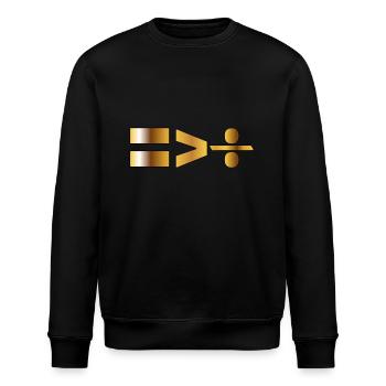 Equality is greater than division Black History - Stanley/Stella Unisex Bio-Sweatshirt ROLLER - Schwarz - Vorne - Nik (191cm)