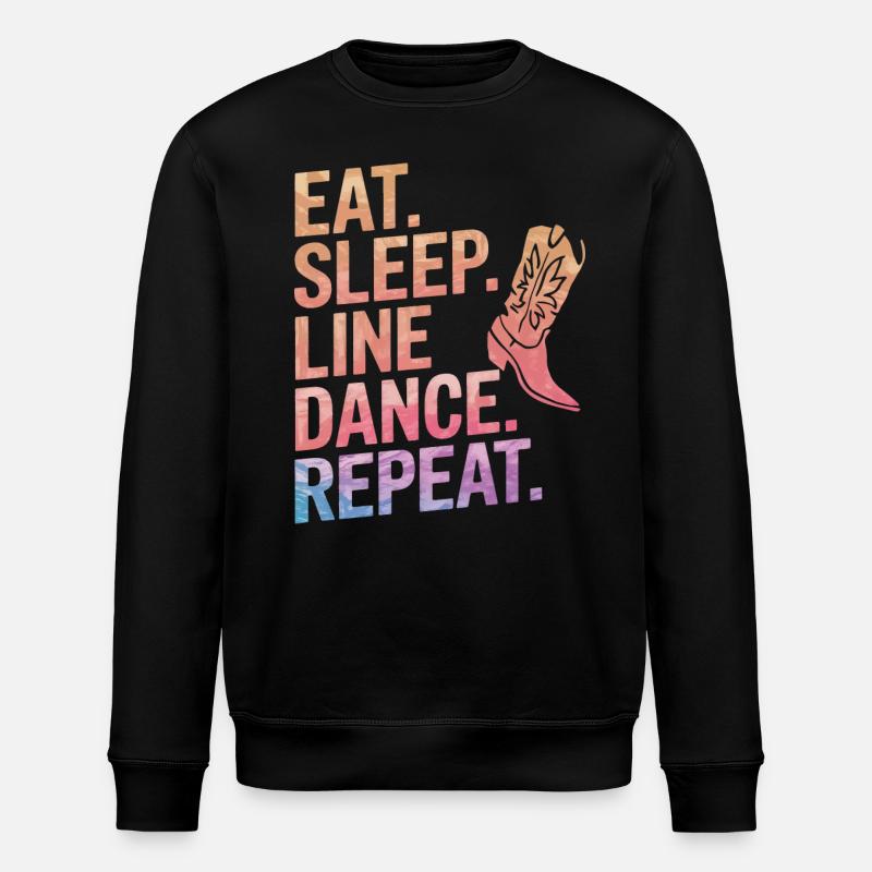 Line Dancing Tanzen Tänzer - Stanley/Stella Unisex Bio-Sweatshirt ROLLER - Schwarz