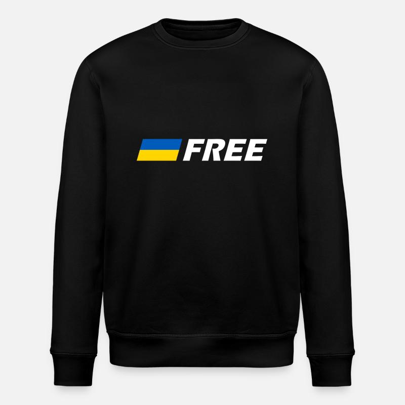 Free ukraine - Stanley/Stella Unisex Bio-Sweatshirt ROLLER - Schwarz