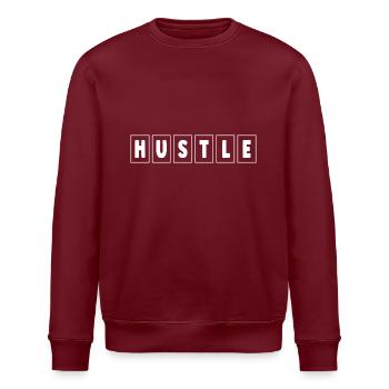 Hustle - Stanley/Stella Unisex Bio-Sweatshirt ROLLER - Burgunderrot - Vorne - Nik (191cm)