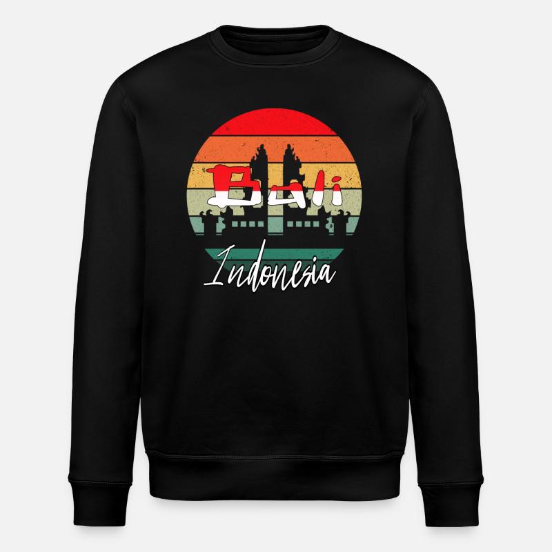 Bali - Indonésie - Sweat bio ROLLER Stanley/Stella Unisexe - noir