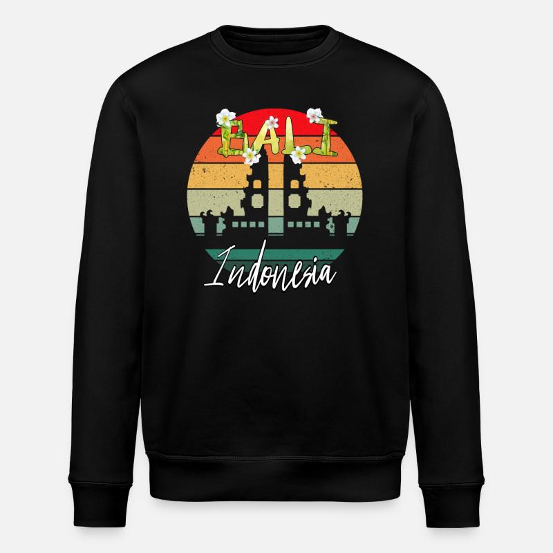 Bali - Indonesia - Stanley/Stella ROLLER Unisex Organic Sweatshirt - black