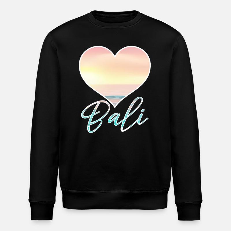 Bali - Indonesia - Stanley/Stella ROLLER Unisex Organic Sweatshirt - black