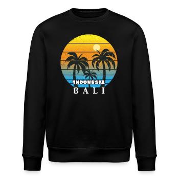 Bali - Indonesien - Stanley/Stella Unisex Bio-Sweatshirt ROLLER - Schwarz - Vorne - Nik (191cm)