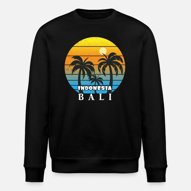 Bali - Indonesia - Stanley/Stella ROLLER Unisex Organic Sweatshirt - black
