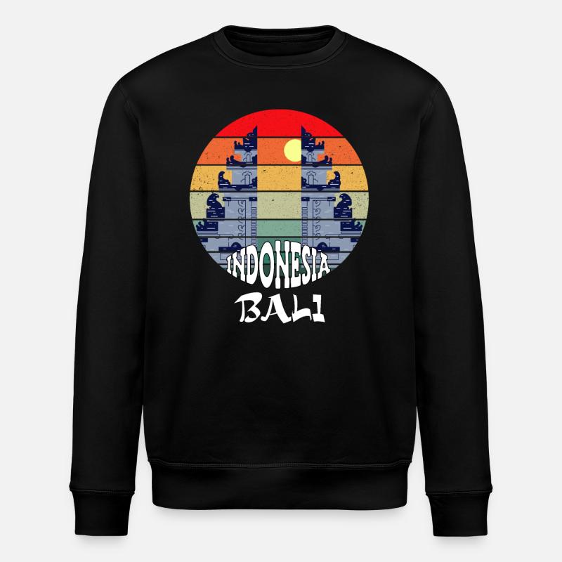 Bali - Indonésie - Sweat bio ROLLER Stanley/Stella Unisexe - noir