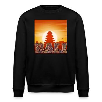 Bali - Indonesien - Stanley/Stella Unisex Bio-Sweatshirt ROLLER - Schwarz - Vorne - Nik (191cm)