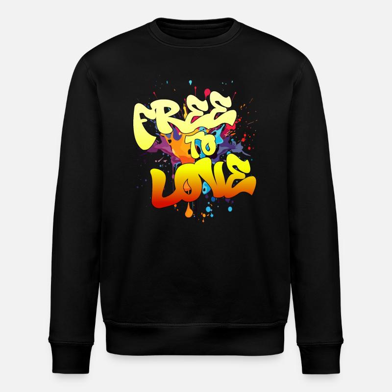 Libre d’aimer - Sweat bio ROLLER Stanley/Stella Unisexe - noir