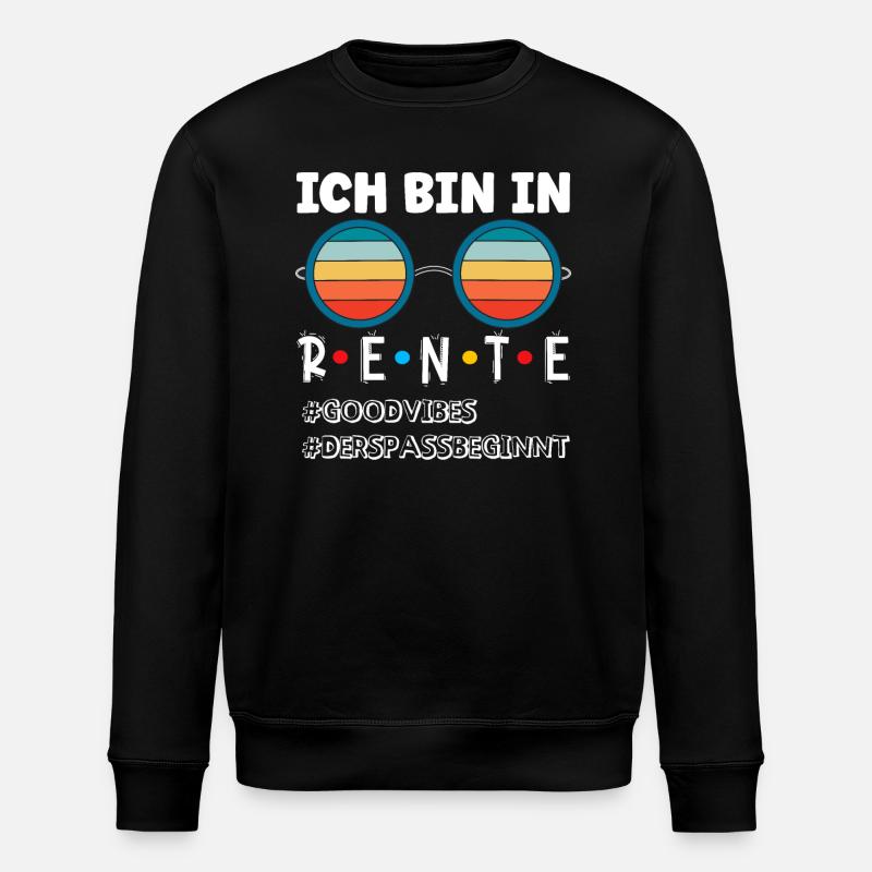Retraite - le plaisir commence - Sweat bio ROLLER Stanley/Stella Unisexe - noir