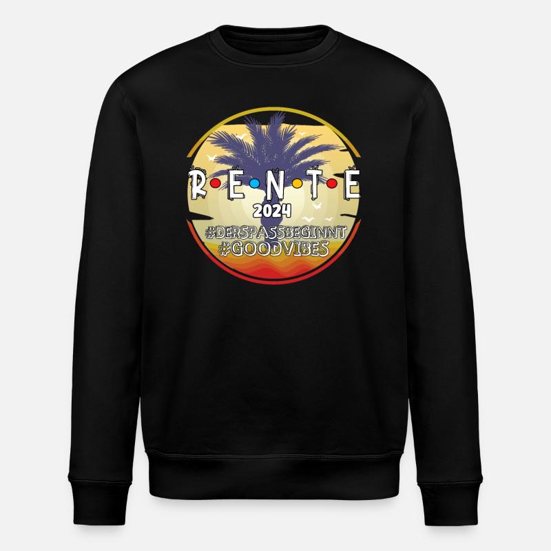 Retirement 2024 - the fun begins - Stanley/Stella ROLLER Unisex Organic Sweatshirt - black