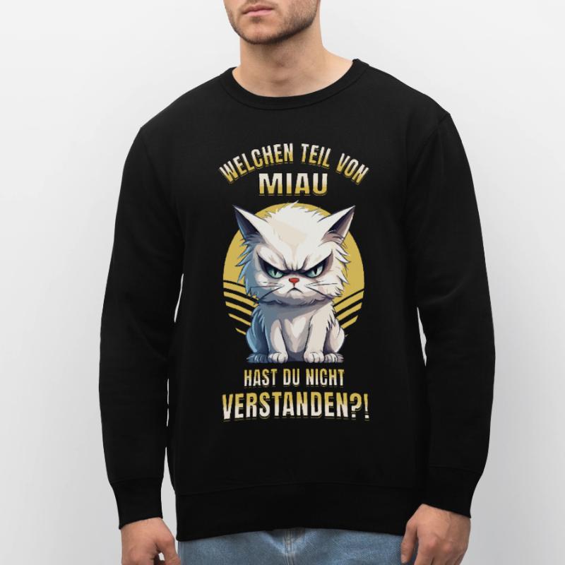 Cat, Grumpy, Grumpy, Grumpy, Meow, Funny Stanley/Stella ROLLER Unisex Organic Sweatshirt