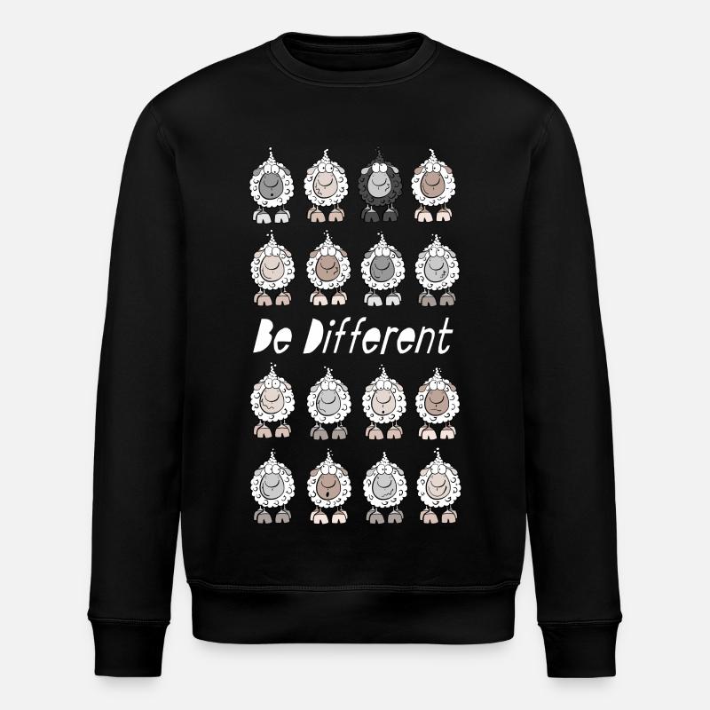 Be Different Moutons - Sweat bio ROLLER Stanley/Stella Unisexe - noir