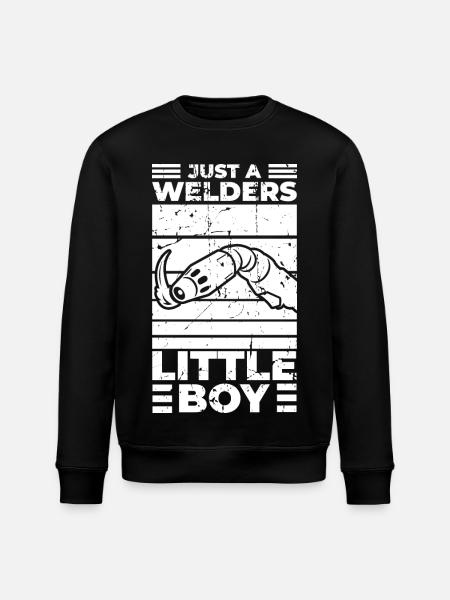 Funny welder boy - Stanley/Stella ROLLER Unisex Organic Sweatshirt - black